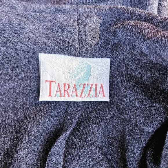 Tarazzia Dark/Light Gray Tunic with Unique Buttons - Approx Size 9/10 - Picture 4 of 5